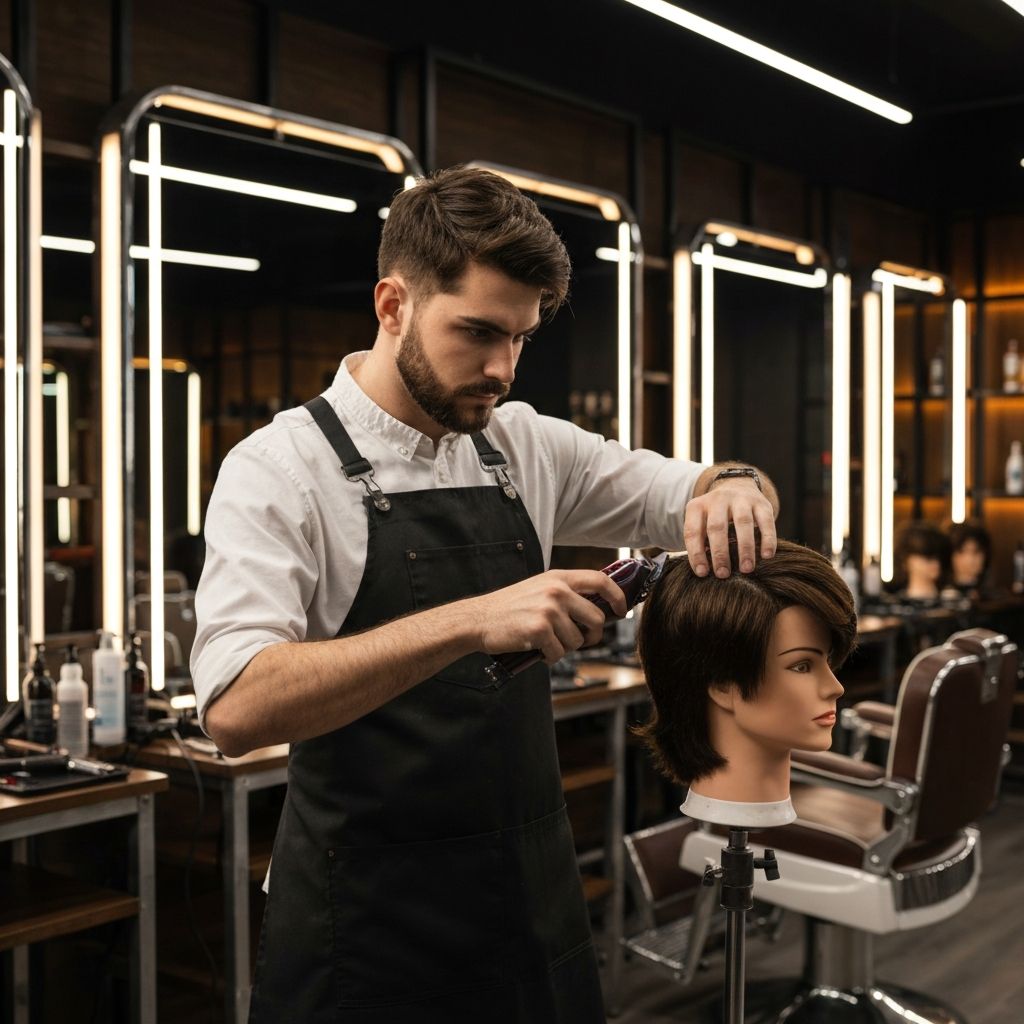 Student practicing techniques